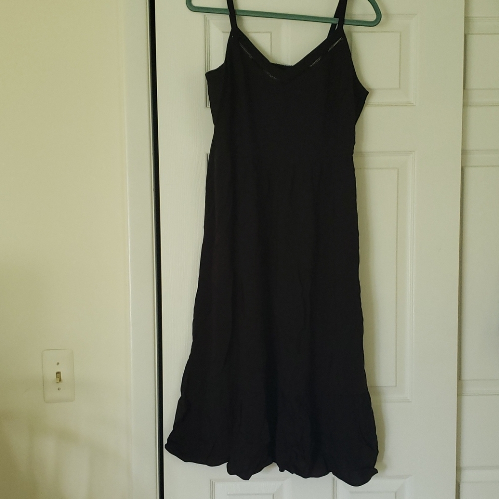 Black cami dress